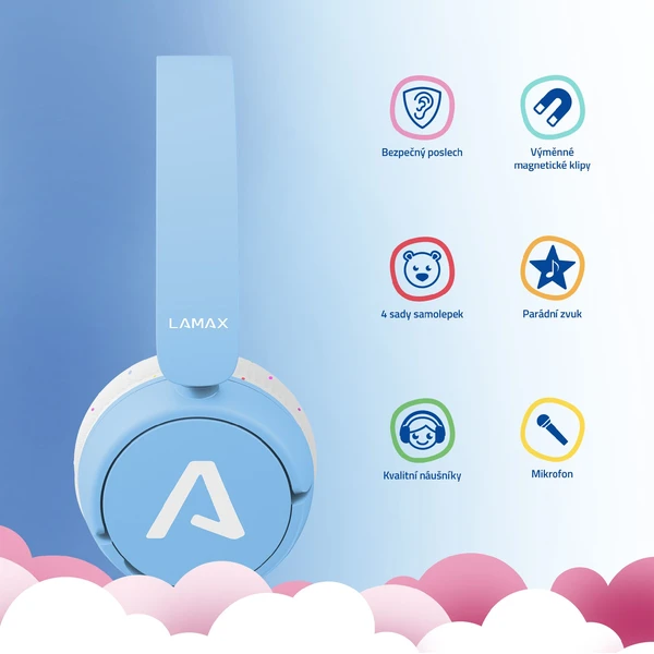 LAMAX SoundKid1 detské slúchadlá modrá - Slúchadlá - Obrázok J7VL000K01