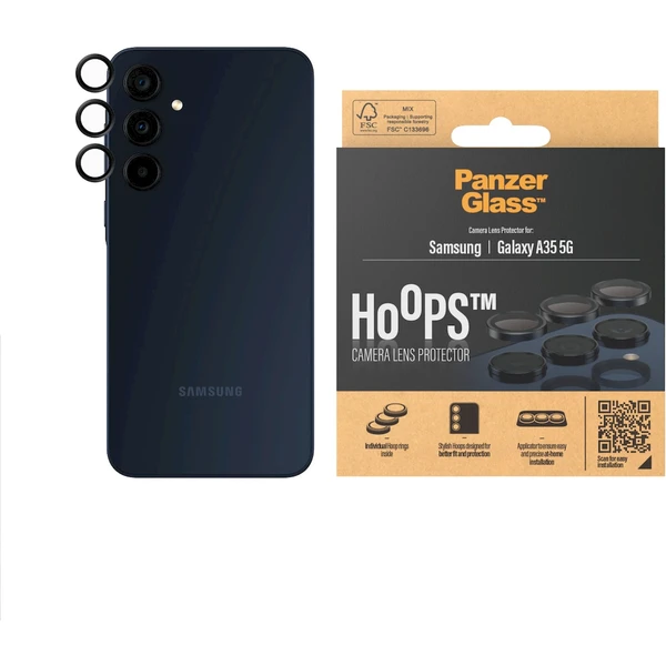 PanzerGlass Hoops ochranné krúžky Samsung Galaxy A35 5G - Ochranné fólie a sklo - Obrázok J8G3000P01
