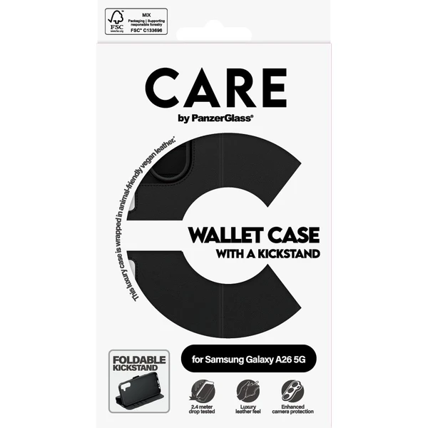 PanzerGlass® CARE púzdro Samsung Galaxy A26 5G Wallet Kickstand - Puzdra - Obrázok J8UC000K01