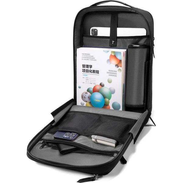 MyBalo Cole minimalistický business batoh na notebook čierny - Batohy - Obrázok J9AE000K01
