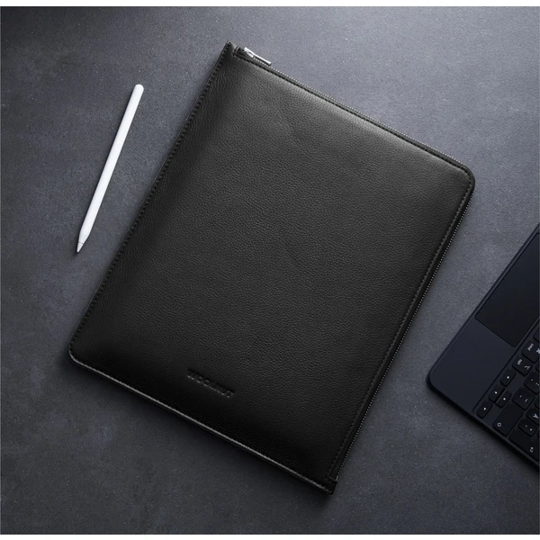 Woolnut Leather Folio kožené puzdro iPad Pro 12,9"/iPad Pro 13"/iPad Air 13" čierne - Puzdra - Obrázok J9LR100501