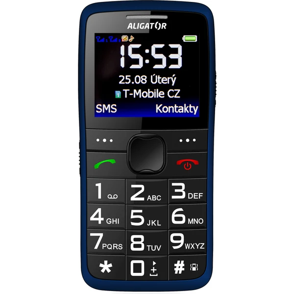 ALIGATOR A675 Senior modrý + stolná nabíjačka - Mobilné telefóny - Obrázok J9PL600301