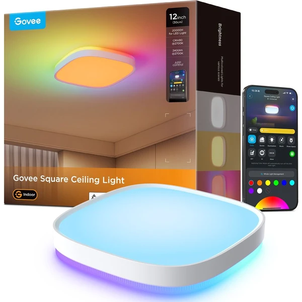 Govee RGBICWW Smart štvorhranné stropné svetlo 2400lm 30cm Matter - Inteligentné osvetlenie - Hlavný obrázok