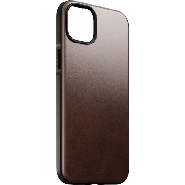 E-shop Nomad Modern Leather MagSafe puzdro iPhone 14 Plus tmavohnedá
