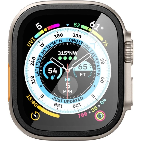 Spigen Glass tR Slim Pro 1 Balenie tvrdené sklo Apple Watch Ultra 49mm čierne - Ochranné fólie a sklo - Obrázok JAJA000601