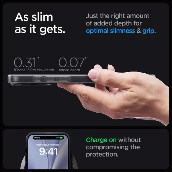 Spigen Ultra Hybrid MagFit kryt iPhone 15 Pro Max zero one - Puzdra - Obrázok JAS8000601