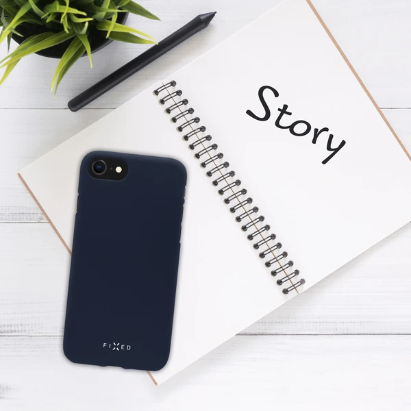 FIXED Story silikónový kryt Apple iPhone 13 Mini modrý - Puzdra - Obrázok JATZ000501
