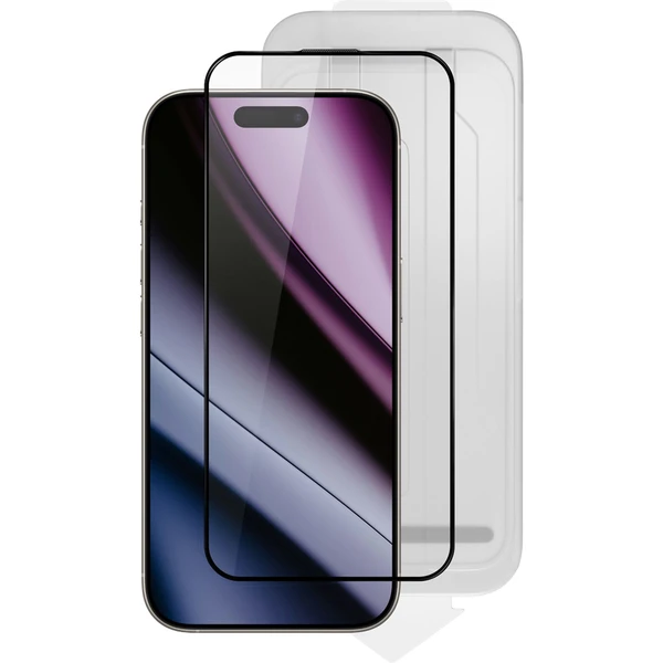 Epico ImpactCeramic sklo 3D Ultra-široké krytie s aplikátorom proti prachu pre iPhone 16 Pro - Ochranné fólie a sklo - Hlavný obrázok