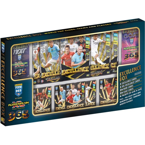 Futbalové karty PANINI FIFA 365 2024/2025 Adrenalyn Excellence Box