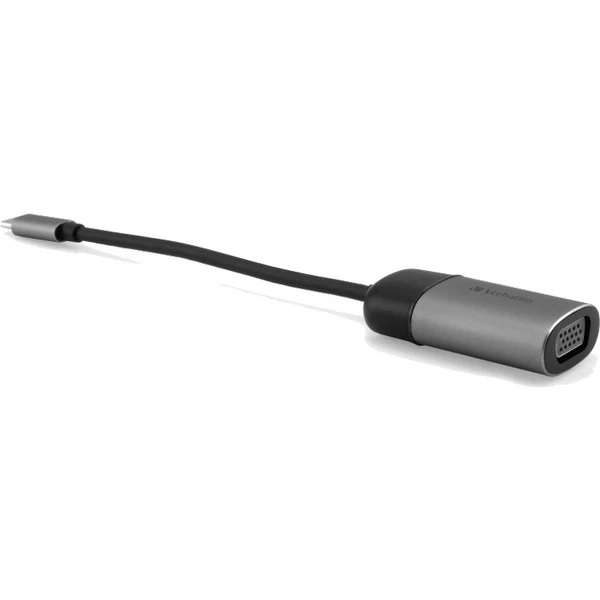 Verbatim USB-C/VGA redukcia 0,1m sivá - Káble a redukcie - Hlavný obrázok