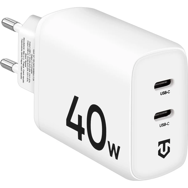 Tactical Base Plug Dual sieťová nabíjačka (40W) biela - Nabíjačky - Hlavný obrázok