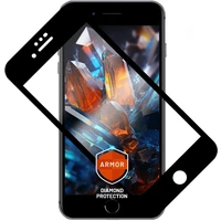 FIXED Armor prémiové tvrdené sklo s aplikátorom Apple iPhone 7/8/SE (20/22) čierne - Ochranné fólie a sklo