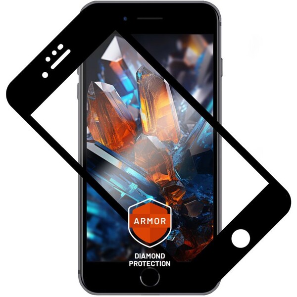 FIXED Armor prémiové tvrdené sklo s aplikátorom Apple iPhone 7/8/SE (20/22) čierne