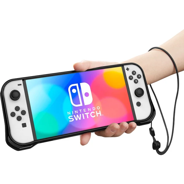 Spigen Rugged Armor ochranný kryt pre Nintendo Switch OLED čierny - Puzdra - Obrázok JCK4G00101