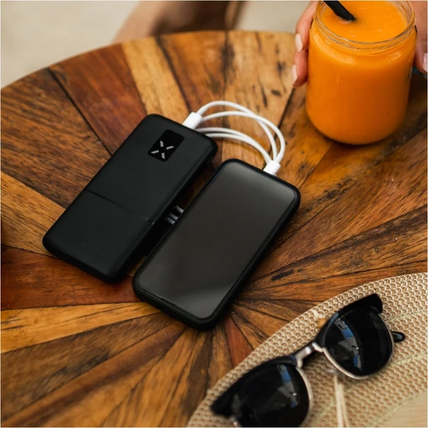 FIXED Zen 10 powerbanka s LCD a PD (Power Delivery), 20W, 10 000 mAh, čierna - Powerbanky - Obrázok JD1M100501