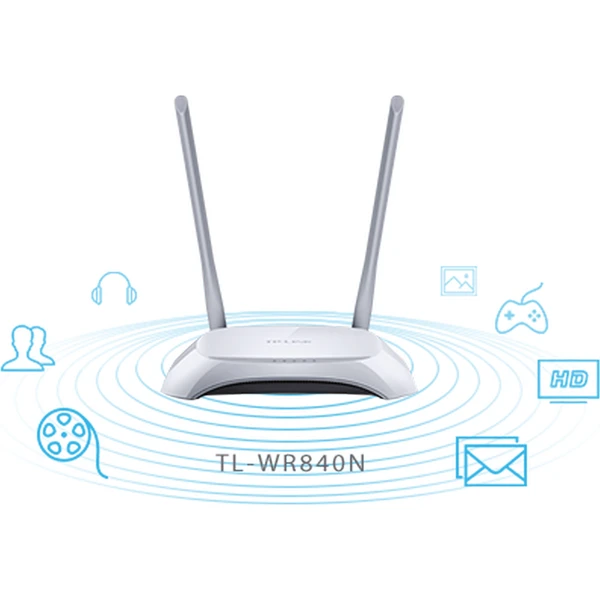 TP-Link TL-WR840N Wi-Fi 4 router biely - Wi-Fi routery - Obrázok JDKN600301