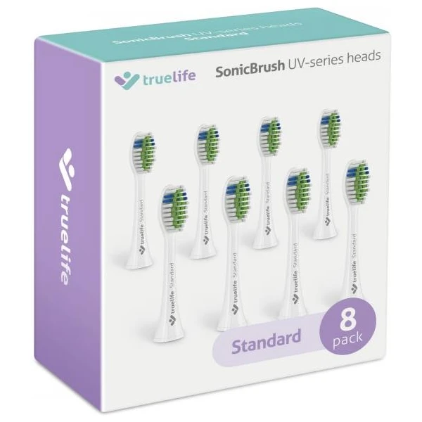 TrueLife SonicBrush UV Heads White Standard 8 Pack - Zubné kefky - Obrázok JDTG300401