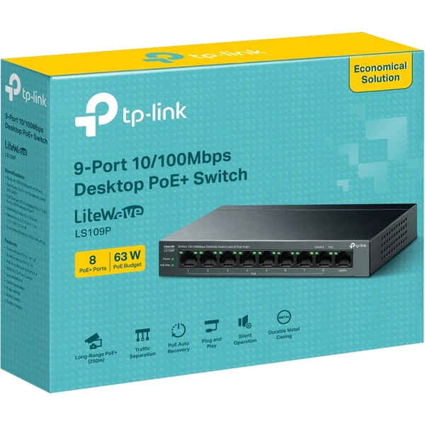 TP-Link LS109P switch - Switche - Obrázok JE61000N01