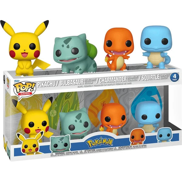 Funko POP! Games: Pokémon - Starters Pokémon (4 pack) - Funko POP! - Hlavný obrázok
