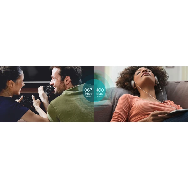 TP-Link Archer T4U WiFi USB adaptér - Sieťové karty - Obrázok JENFF00101