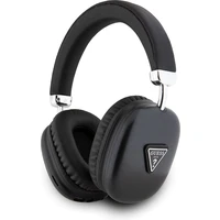 Guess PU Leather 4G Triangle Logo Bluetooth Stereo Headphone čierne - Slúchadlá