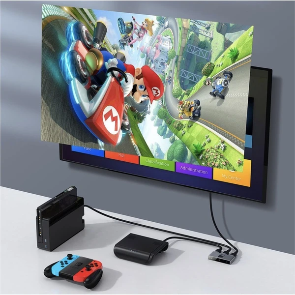 Baseus Matrix HDMI Splitter vesmírne šedý - Redukcie - Obrázok JF4HF00101
