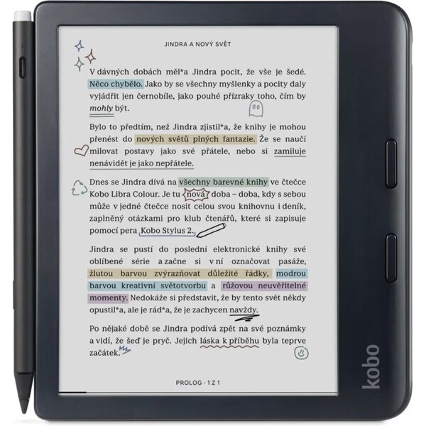 Kobo Libra Colour čítačka & stylus bundle čierna