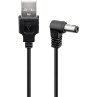 PremiumCord USB-A/DC napájací kábel 1,5m čierny - Káble a redukcie