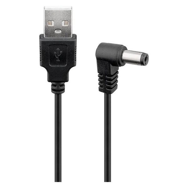 PremiumCord USB-A/DC napájací kábel 1,5m čierny - Káble a redukcie - Hlavný obrázok