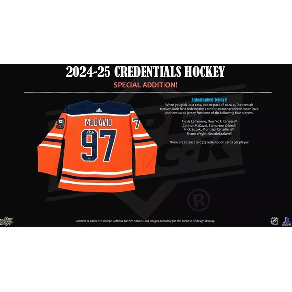 Hokejové karty 2024-25 Upper Deck Credentials Hockey Hobby Balíček - Hokejové karty - Obrázok JFSE000K01