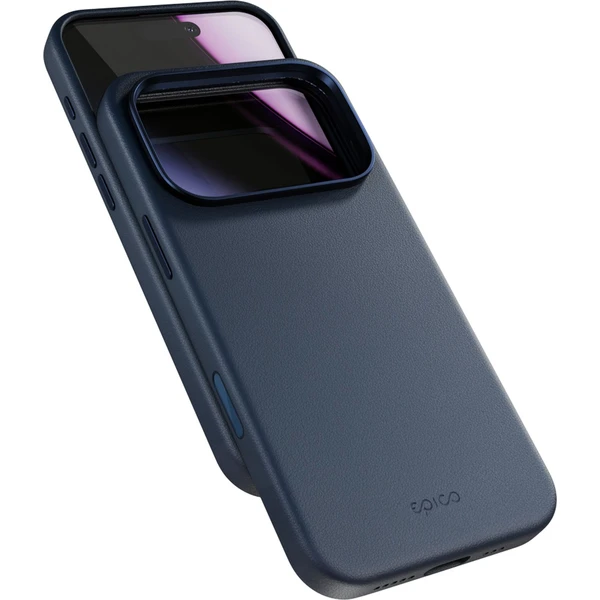 Epico Leather Pro Mag+ kryt pre iPhone 17 Pro Max Qi2 & Magsafe kompatibilný modrý - Puzdra - Hlavný obrázok