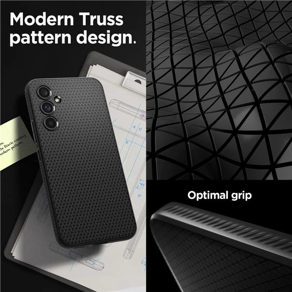 Spigen Liquid Air kryt Samsung Galaxy A54 5G čierny - Puzdra - Obrázok JHLN100501