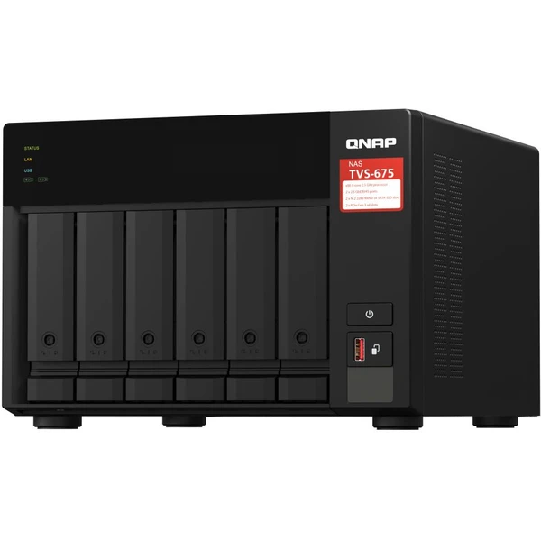 QNAP TVS-675 NAS server - Servery NAS - Obrázok JHUI000K01