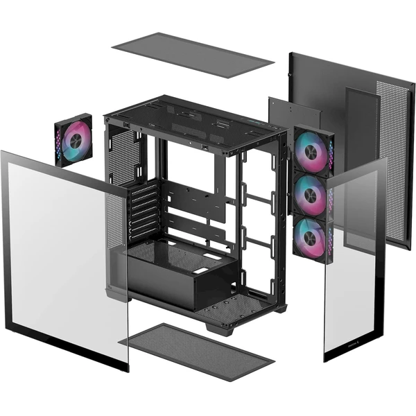 DEEPCOOL CG580 4F čierna - Počítačové skrine - Obrázok JI2E000K01
