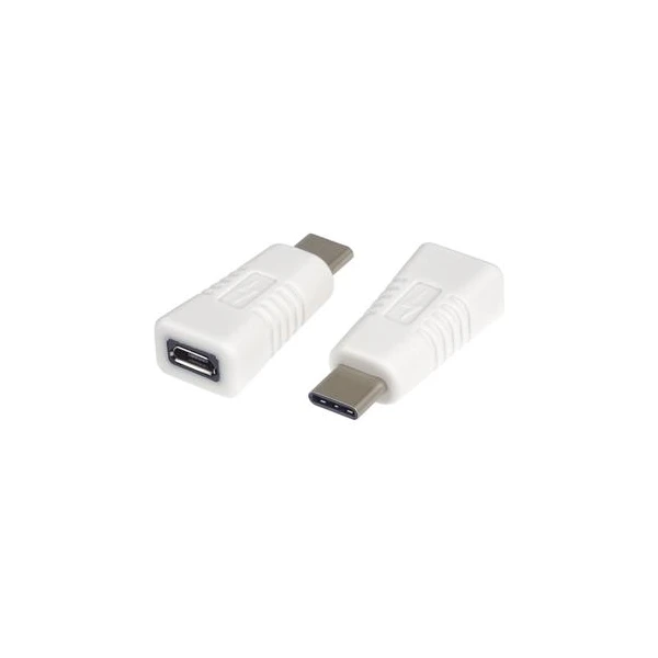 PremiumCord USB-C/MicroUSB-B redukcia biela - Káble a redukcie - Hlavný obrázok