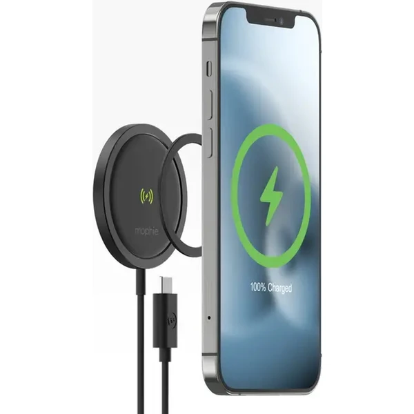 Mophie Snap+ bezdrôtová nabíjacia podložka 15W čierna - Nabíjačky - Obrázok JIY7300401