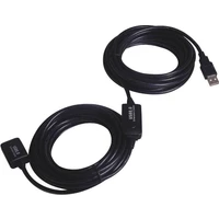 PremiumCord USB-A/USB-A predlžovací kábel 15m čierny - Káble a redukcie
