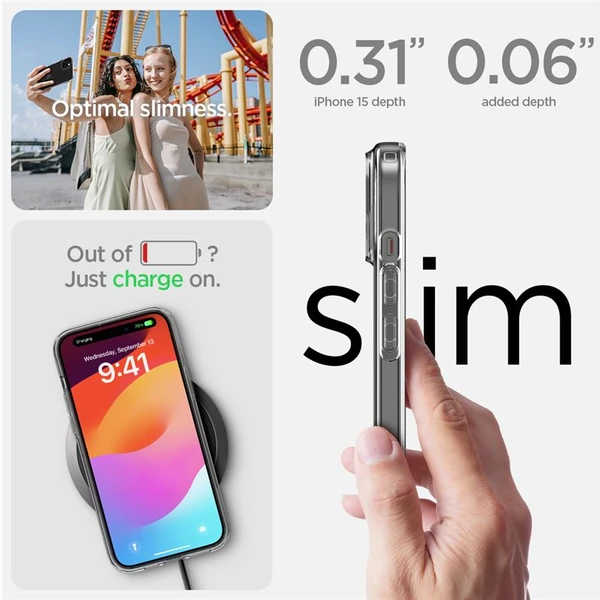 Spigen Liquid Crystal kryt iPhone 15 číry - Puzdra - Obrázok JJY8000601