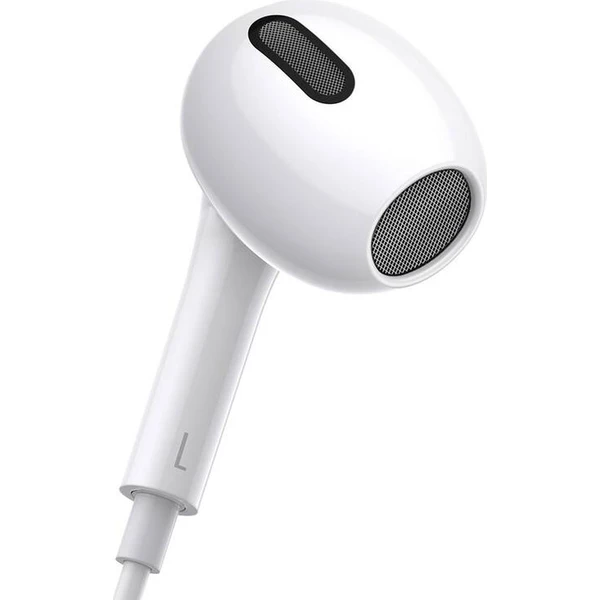 Baseus Encok H17 3,5mm slúchadlá s mikrofónom biela - Slúchadlá - Obrázok JKUL000K01
