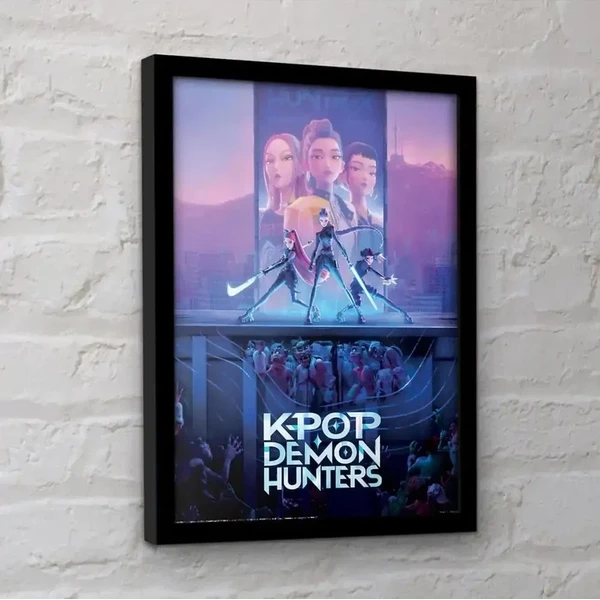 Rámovaný obraz Pyramída International K-Pop Demon Hunters - Key Art - Dekorácie - Obrázok JL5K000K01