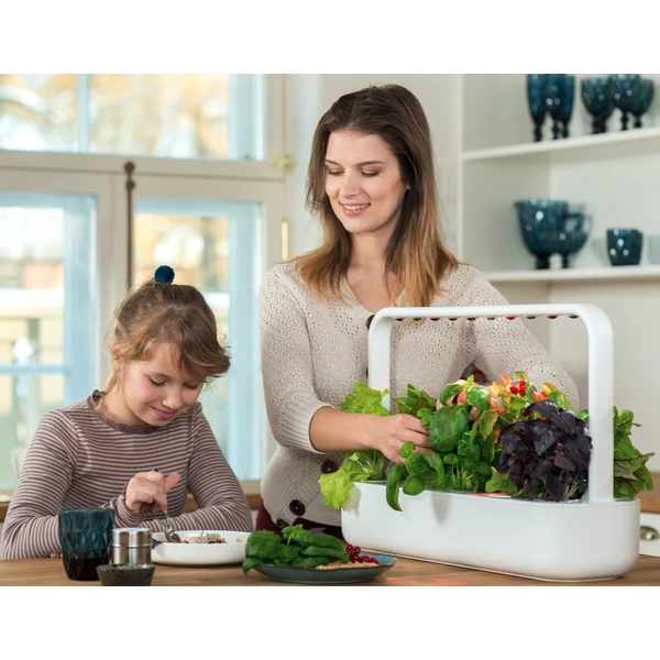 Click and Grow Smart Garden 9 šikovný kvetináč + 9ks kapsúl so semienkami sivý - Kvetináče - Obrázok JLEQ000401