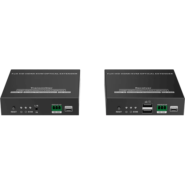 PremiumCord Optický HDMI KVM extender FULL HD 1080p až na 40km - Ostatné - Obrázok JLNF000K01