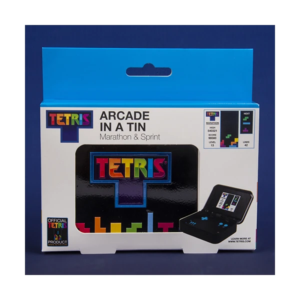 Tetris hra v plechovej krabičke - Retro konzola - Obrázok JM45700301