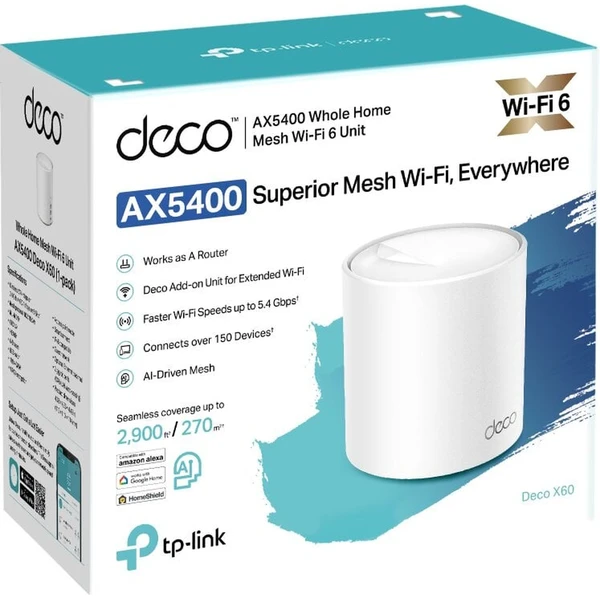 TP-Link Deco X60 mesh systém 1ks biely - Mesh systémy - Obrázok JNZ7000L01