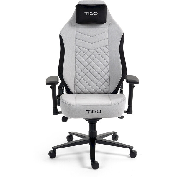 TIGO Emperor herná stolička šedočierna