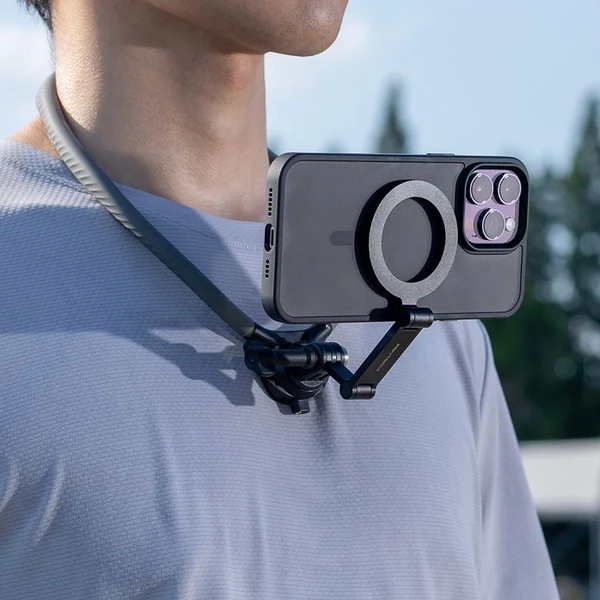 PGYTECH CapLock Magnetic Smartphone Neck Mount Max čierny - Držiaky - Obrázok JO8M000K01