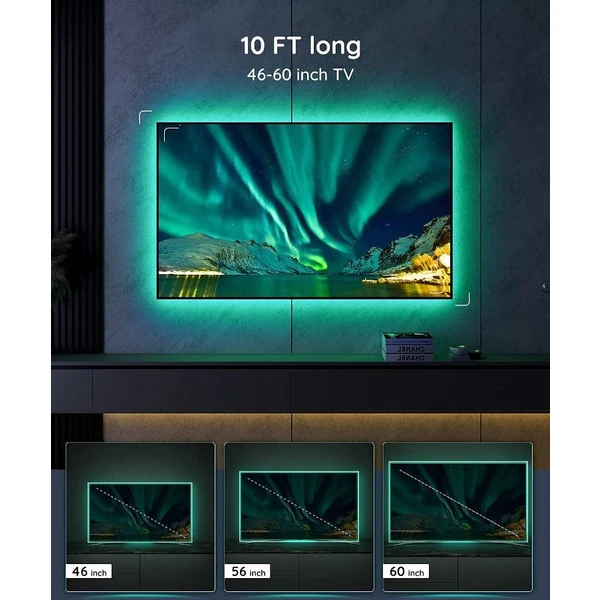 Govee TV 46-60" SMART LED podsvietenie RGB - Inteligentné osvetlenie - Obrázok JPG4000J01
