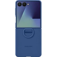 Samsung Ring Silicone Case ochranný kryt Galaxy Z Flip7 modrý - Puzdra