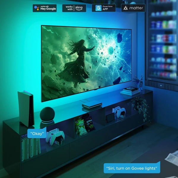 Govee AI Sync Box 2 Smart TV RGBICW podsvietenie 55-65 - Inteligentné osvetlenie - Obrázok JPKK000K01