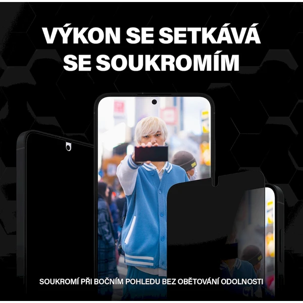PanzerGlass Privacy Samsung Galaxy S24+/S25+ s inštalačným rámčekom - Ochranné fólie a sklo - Obrázok JQ51000P01